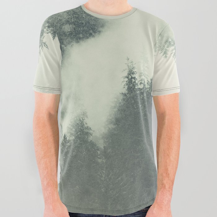 Forest Green - Redwood National Park All Over Graphic Tee