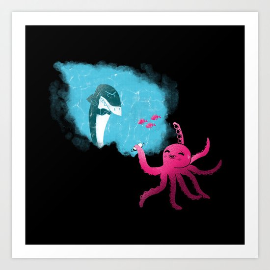 An Inky Mess Art Print