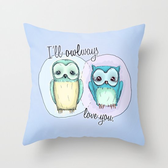 owls Throw Pillow