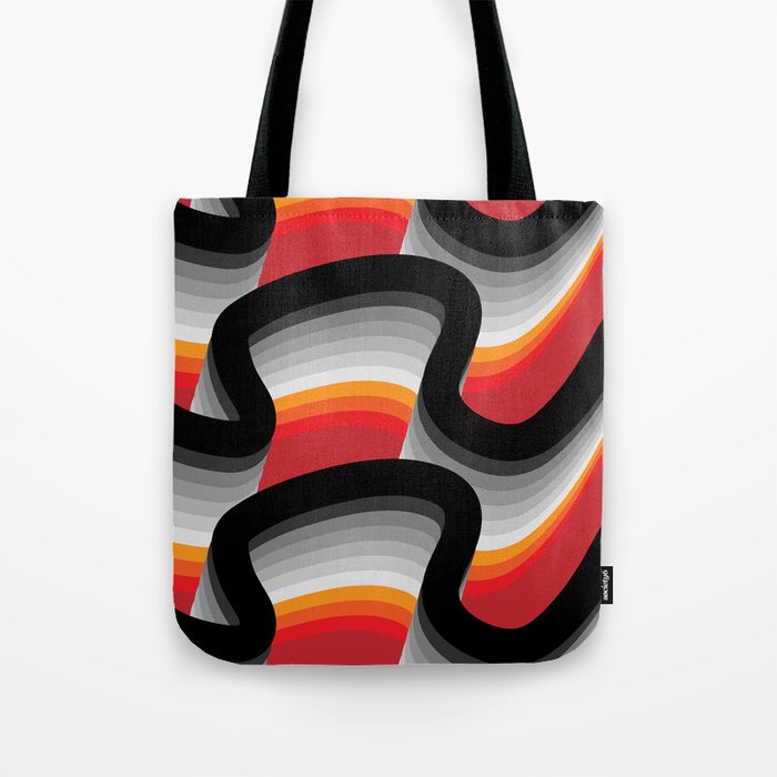 Abstract Waves Tote Bag