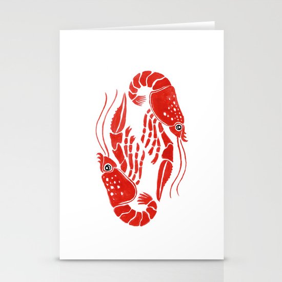 Lobsters Stationery Cards