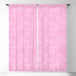 Noodle Doodle Hills // Candy Pink Blackout Curtain