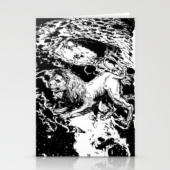 Moon Lion Stationery Cards