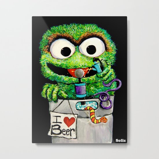 THE GROUCH Metal Print