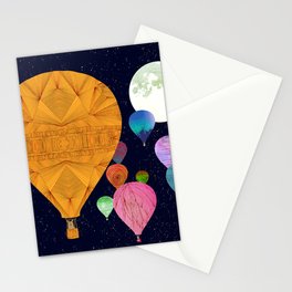 Hot Air Balloons Stationery Cards