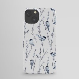 Chickadees & Pussywillow iPhone Case