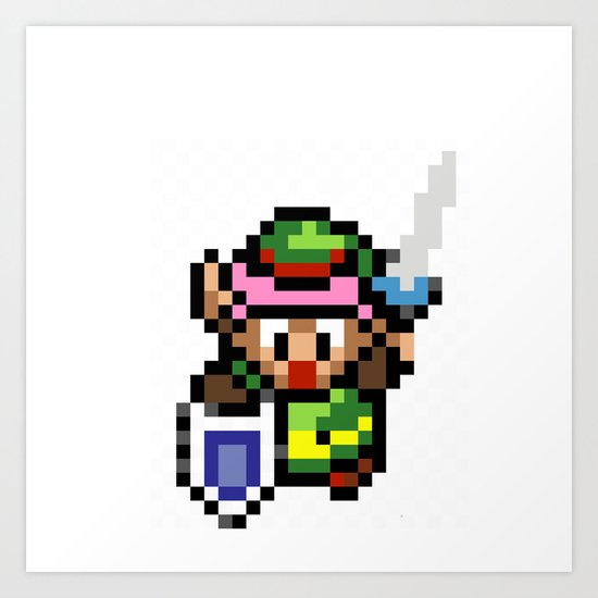 Legend of Zelda - Link Art Print
