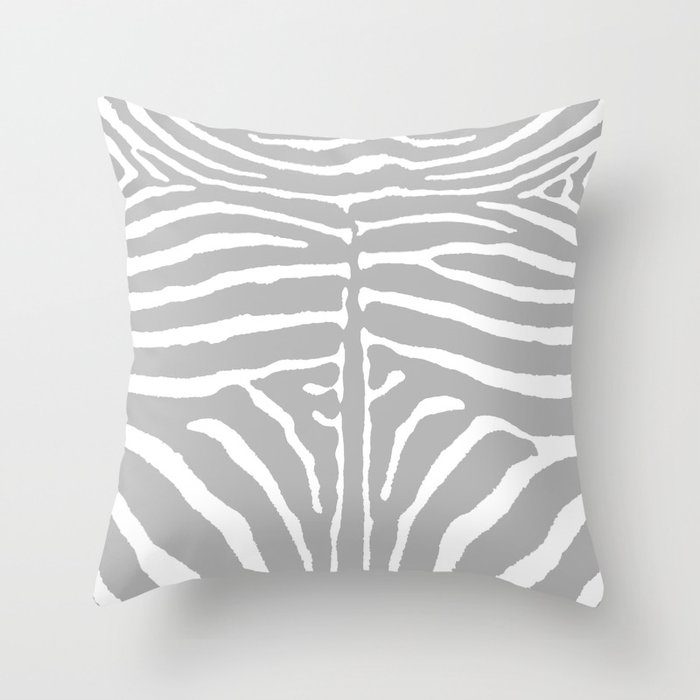 Zebra Wild Animal Print 233 Throw Pillow