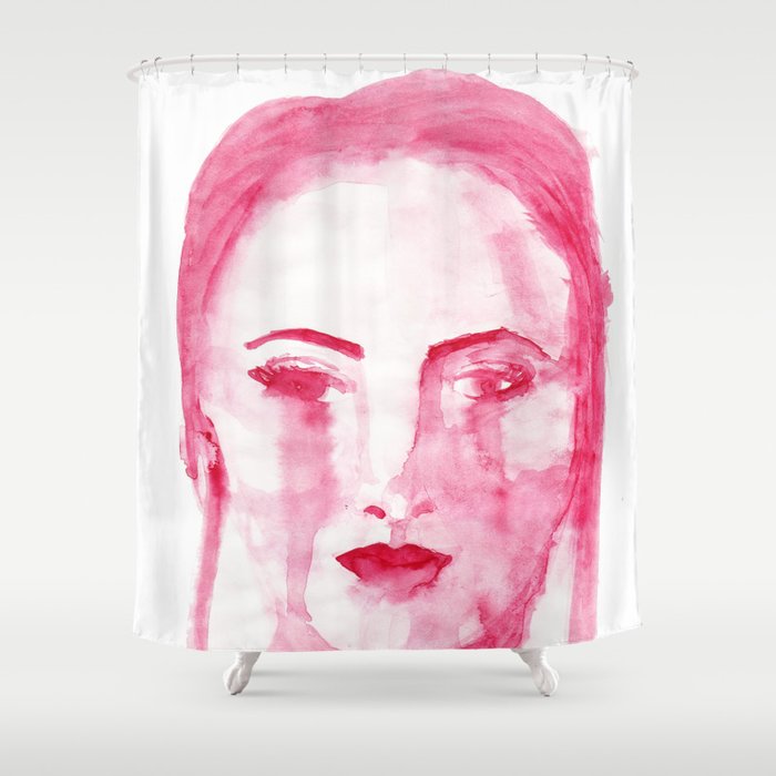 Red Tears Shower Curtain