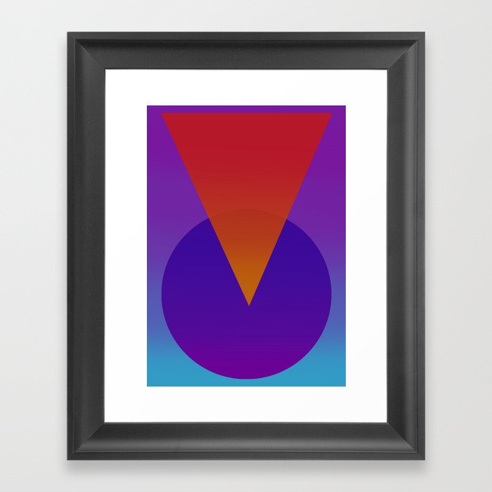 Minimal Geometry Framed Art Print
