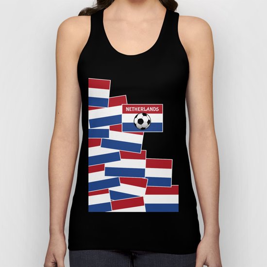 Netherlands Flag Football Unisex Tank Top