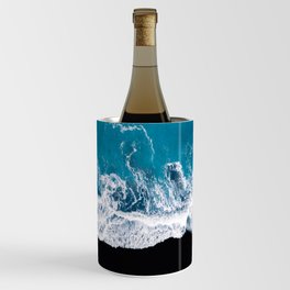 Minimalism Is Waves In Iceland  – Landscape Photography Wine Chiller
