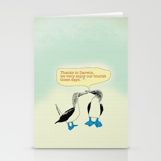 Leave Galapagos alone,pls. Stationery Cards
