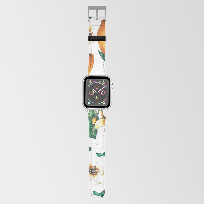 Mediterranean Summer Lemon Lemons Pattern Apple Watch Band