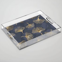 Abstract Flower Pattern 25 Acrylic Tray