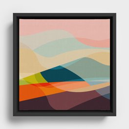 abstract shapes 2 Framed Canvas