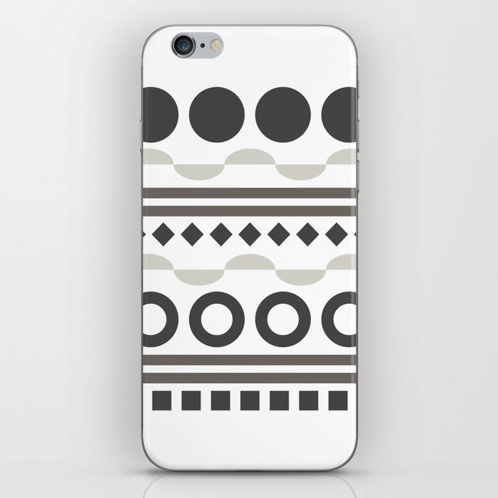 Patterned shape line collection 4 iPhone Skin