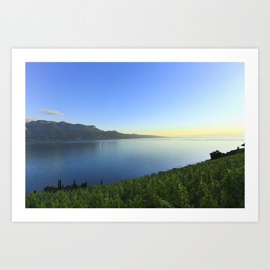 Sunset and Winery Art Print