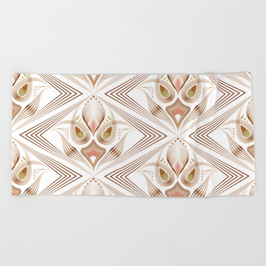 Art Deco 39. " Flo ". Beach Towel