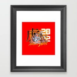 Year of the tiger  Framed Art Print