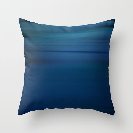Endless Blue Throw Pillow