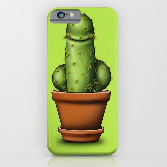 Male cactus iPhone Case