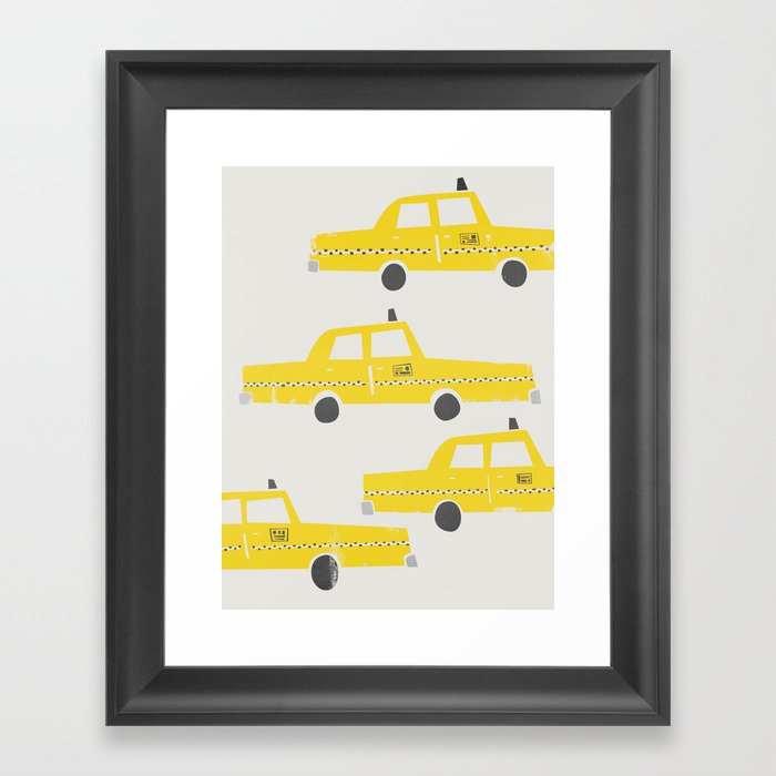 New York Taxicab Framed Art Print