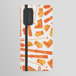 Skiing Accessories - Orange Android Wallet Case