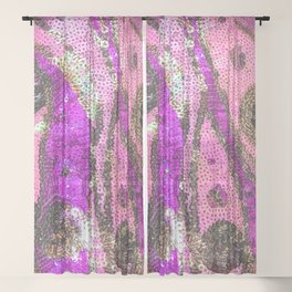 Sequins Sheer Curtains Society6
