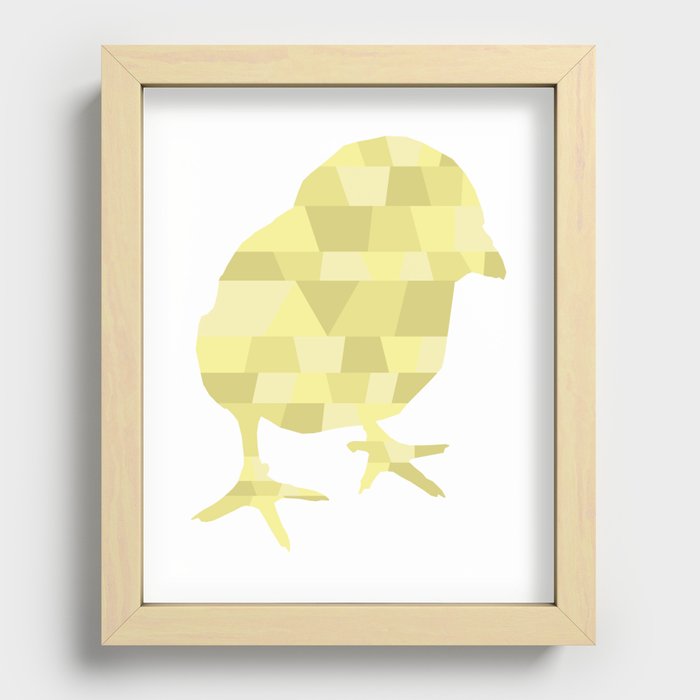 Golden chick Recessed Framed Print