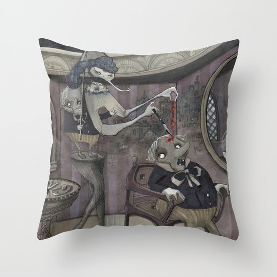 The Stone of Folly Throw Pillow