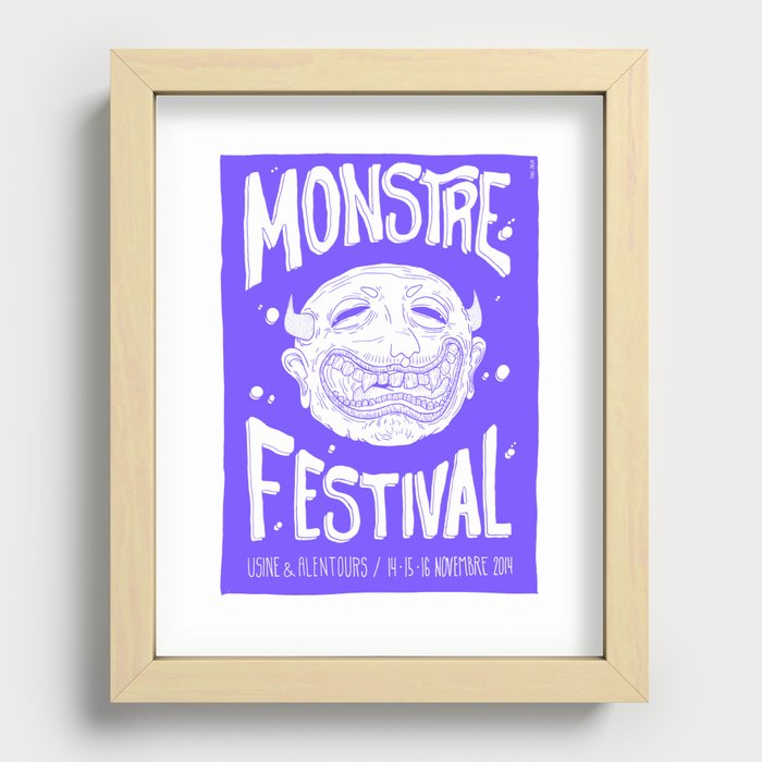 MONSTRE FESTIVAL 2014 Recessed Framed Print