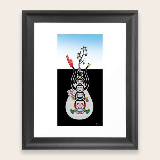 Underground Framed Art Print