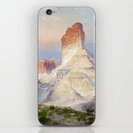 The Castle Rock, Green River, Wyoming by Thomas Moran iPhone Skin
