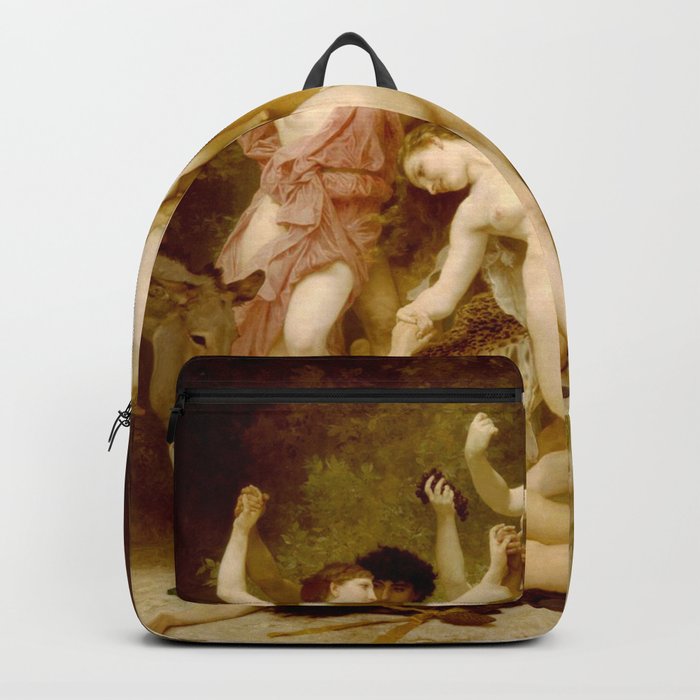 The Feast of Bacchus - William Adolphe Bouguereau Backpack