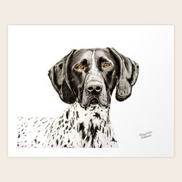 German Pointer Art Prints For Any Decor Style Society6