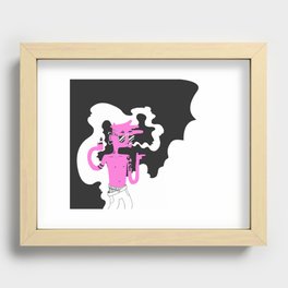 Pink Vape Bro Recessed Framed Print