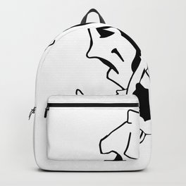 VALO BOAR Backpack | Digital, Lineart, Drawing, Boar, Animal, Blackandwhite, Skull 