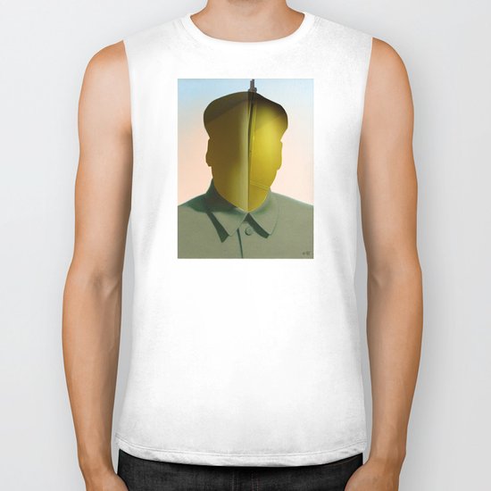 Mao as wound 3 Collage Biker Tank