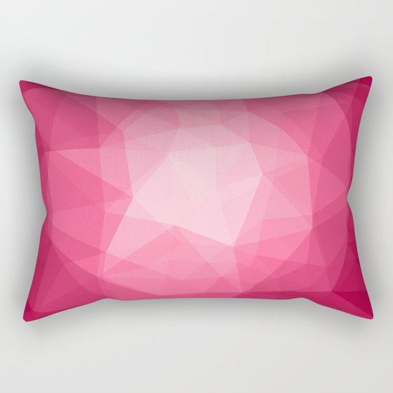 Geometric Polygonal Pattern 02 Rectangular Pillow