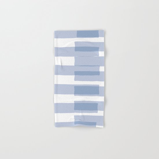 Big Stripes in Light Blue Hand & Bath Towel