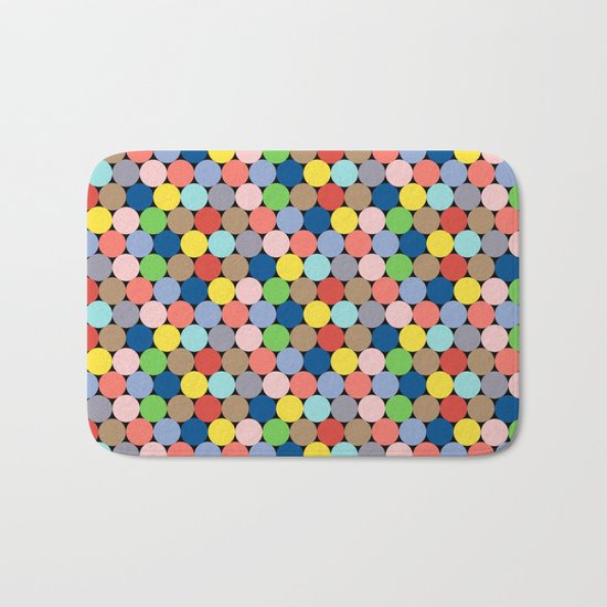 Colorful Geometric Pattern II Bath Mat