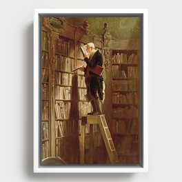 "The Bookworm", 1850 Framed Canvas