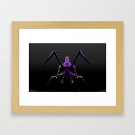 extraterrestrial creature - purple drip Framed Art Print