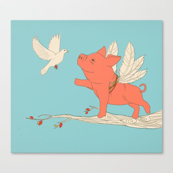 I Believe I can Fly Canvas Print