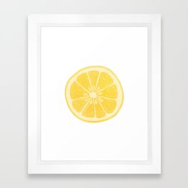 Lemon Framed Art Print