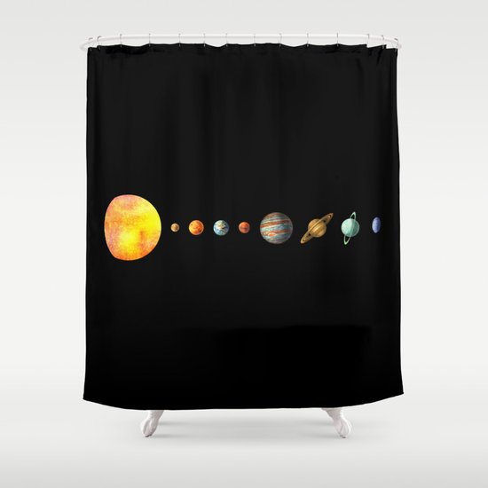 Solar System Shower Curtain