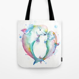 Bubbly Belugas Tote Bag