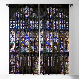 Stained Glass Window Shakespeare's Church Stratford upon Avon England Blackout Curtain