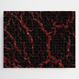 Cracked Space Lava - Glitter Red Jigsaw Puzzle